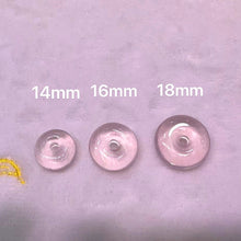 Load image into Gallery viewer, 14mm 16mm 18mm High-quality Rose Quartz Amulet Charms for DIY Jewelry Project
