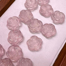 Load image into Gallery viewer, Beautiful Jewelry Accessory - Rose Quartz Rose Charms for DIY Jewelry Project
