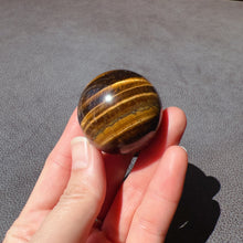 Load image into Gallery viewer, Natural Brown Tiger Eye Stone Sphere 37.1mm | Healing Stone Decor Holiday Gifts
