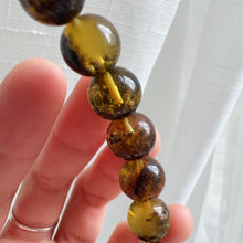 Load image into Gallery viewer, Rare Cornucopia Formation Genuine Medicine Amber Bracelet Handmade with 11mm Beads| Lucky Stone of Aries Gemini Leo Virgo | One of A Kind Jewelry
