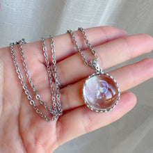 Load image into Gallery viewer, One and Only Unique Natural Rainbow Clear Quartz Pendant Necklace | Handmade Natural Throat Chakra Healing Jewelry
