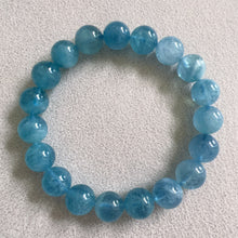 Load image into Gallery viewer, High-quality Sea Blue Aquamarine Bracelet from Brazil Old Mine | March Birthstone Pisces (Copy) (Copy)
