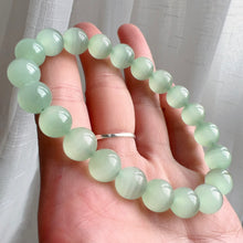 Load image into Gallery viewer, Beautiful Top-grade Green Stone Bracelet 9.5mm Beads | Natural Afghanistan Green Jade Heart Chakra Healing Gemstone
