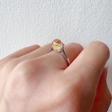 Load image into Gallery viewer, Beautiful Citrine Round Bead Ring Handmade with 925 Sterling Silver Adjustable Sizes
