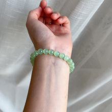 Load image into Gallery viewer, Natural Beautiful Top-grade Green Stone Bracelet 7.7mm Beads | Natural Afghanistan Green Jade Heart Chakra Healing Gemstone
