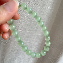 Load image into Gallery viewer, Natural Beautiful Top-grade Green Stone Bracelet 8.8mm Beads | Natural Afghanistan Green Jade Heart Chakra Healing Gemstone
