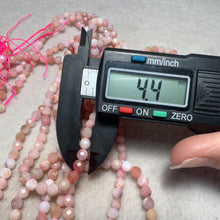 Load image into Gallery viewer, 4mm Natural Faceted Pink Opal Round Bead Strands for DIY Jewelry Project
