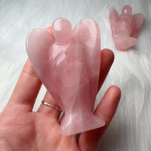 Load image into Gallery viewer, 3-inch Natural Rose Quartz Angel Spiritual Altar Setting Healing Stone Decor
