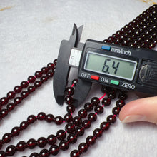Load image into Gallery viewer, Best Quality in Strands 6mm Natural Almandine Red Garnet Bead Strands for DIY Jewelry Projects

