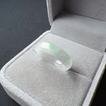 Load image into Gallery viewer, 17.1mm A-Grade High-quality Natural Translucent Floral Jadeite Abacus Ring #5
