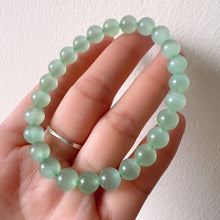 Load image into Gallery viewer, Beautiful Top-grade Green Stone Bracelet 7.6mm Beads | Natural Afghanistan Green Jade Heart Chakra Healing Gemstone
