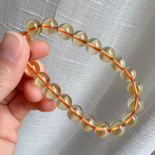 Load image into Gallery viewer, 9.2mm Natural High-quality Citrine Healing Crystal Bracelet | Attracting Wealth | Solar Plexus Chakra Reiki Meditation
