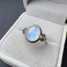 Load image into Gallery viewer, High Quality Blue Moonstone Ring Handmade with 8.3x10mm Cabochon 925 Sterling Silver
