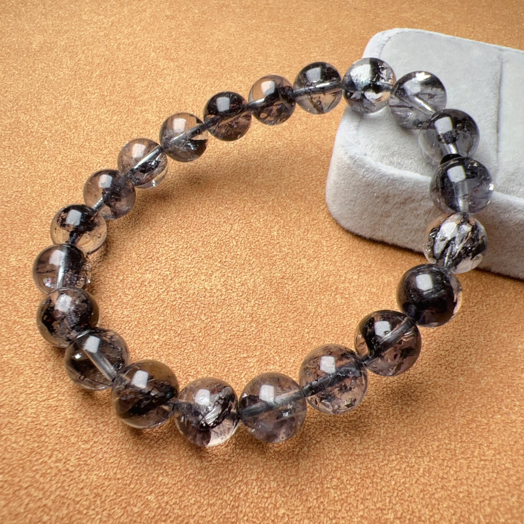 9.2mm High Quality Natural Pakimer Diamond Bracelet | Energy Amplifier of Crystal Healing Stone