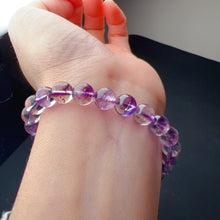 Load image into Gallery viewer, Natural Rare Lepidocrocite in Amethyst Smoky Bracelet in 7.8mm Beads - Purple Super Seven Crystal
