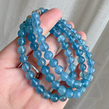 Load image into Gallery viewer, Rare Nice Blue Aquamarine Bracelet from Brazil Old Mine Crystal | March Birthstone Pisces
