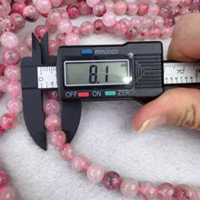 Load image into Gallery viewer, Best Quality in Strands 6mm 8mm 10mm Natural Flower Rhodonite Round Bead for DIY Jewelry Project
