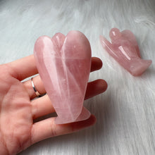 Load image into Gallery viewer, 3-inch Natural Rose Quartz Angel Spiritual Altar Setting Healing Stone Decor
