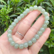 Load image into Gallery viewer, Beautiful Light Green Nephrite Bracelet High-quality Hetian Jade | Natural Heart Chakra Healing Stone Jewelry
