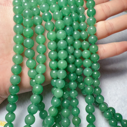 8mm Best Quality Natural Green Aventurine Bead Strands for DIY Jewelry Projects
