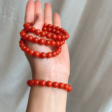 Load image into Gallery viewer, Stone of Strength Handmade High-Quality Nanhong Agate Bracelet | Natural Root Chakra Healing Stone Jewelry
