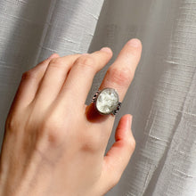 Load image into Gallery viewer, Rare Natural Sparkling White Phantom Quartz Ring Handmade with 925 Sterling Silver
