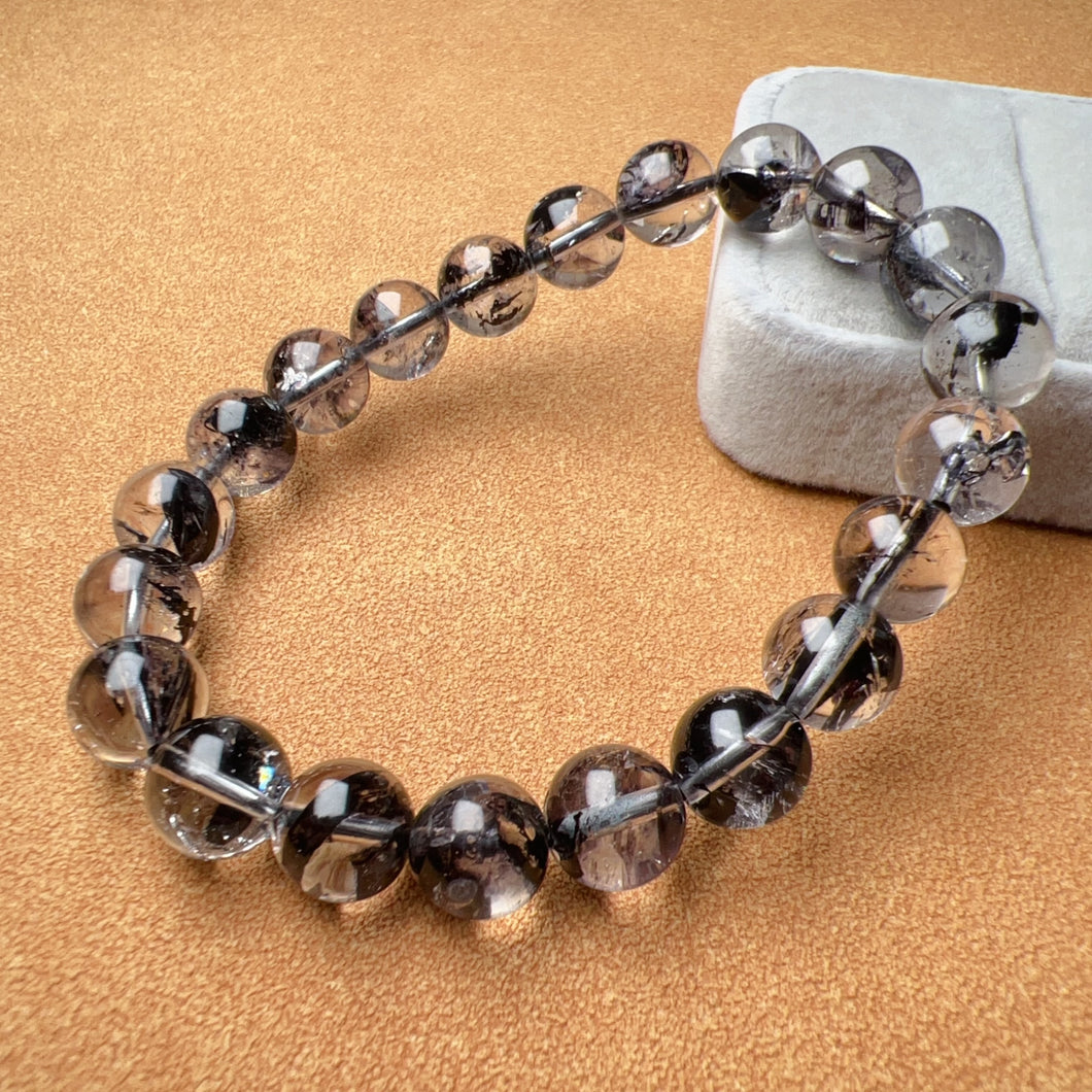 9.3mm High Quality Natural Pakimer Diamond Bracelet | Energy Amplifier of Crystal Healing Stone