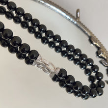Load image into Gallery viewer, 10mm Top Grade Black Tourmaline Beaded Necklace | Handmade Reiki Healing Crystal Jewelry | 1st Root Chakra Remove Negativity
