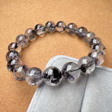 Load image into Gallery viewer, 10.7mm Natural Pakimer Diamond Crystal Bracelet | Energy Amplifier of Crystal Healing Stone
