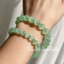 Load image into Gallery viewer, Beautiful Top-grade Green Stone Bracelet 9.5mm Beads | Natural Afghanistan Green Jade Heart Chakra Healing Gemstone
