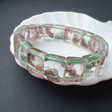 Load image into Gallery viewer, Assorted Color Phantom Quartz Bangle Style Bracelet | Handmade Elastic Healing Jewelry
