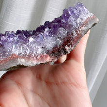 Load image into Gallery viewer, 438.3g Natural Amethyst Raw Stone Slice Healing Stone Home Decor
