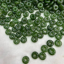 Load image into Gallery viewer, Natural Best Quality Nephrite Jade Amulet Donut Charms Pendants for DIY Jewelry Project
