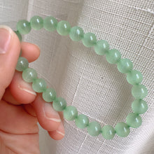 Load image into Gallery viewer, Beautiful Top-grade Green Stone Bracelet 7.6mm Beads | Natural Afghanistan Green Jade Heart Chakra Healing Gemstone
