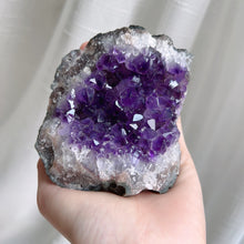 Load image into Gallery viewer, 487.8g Natural Amethyst Raw Stone Geode Slice Healing Stone Decor

