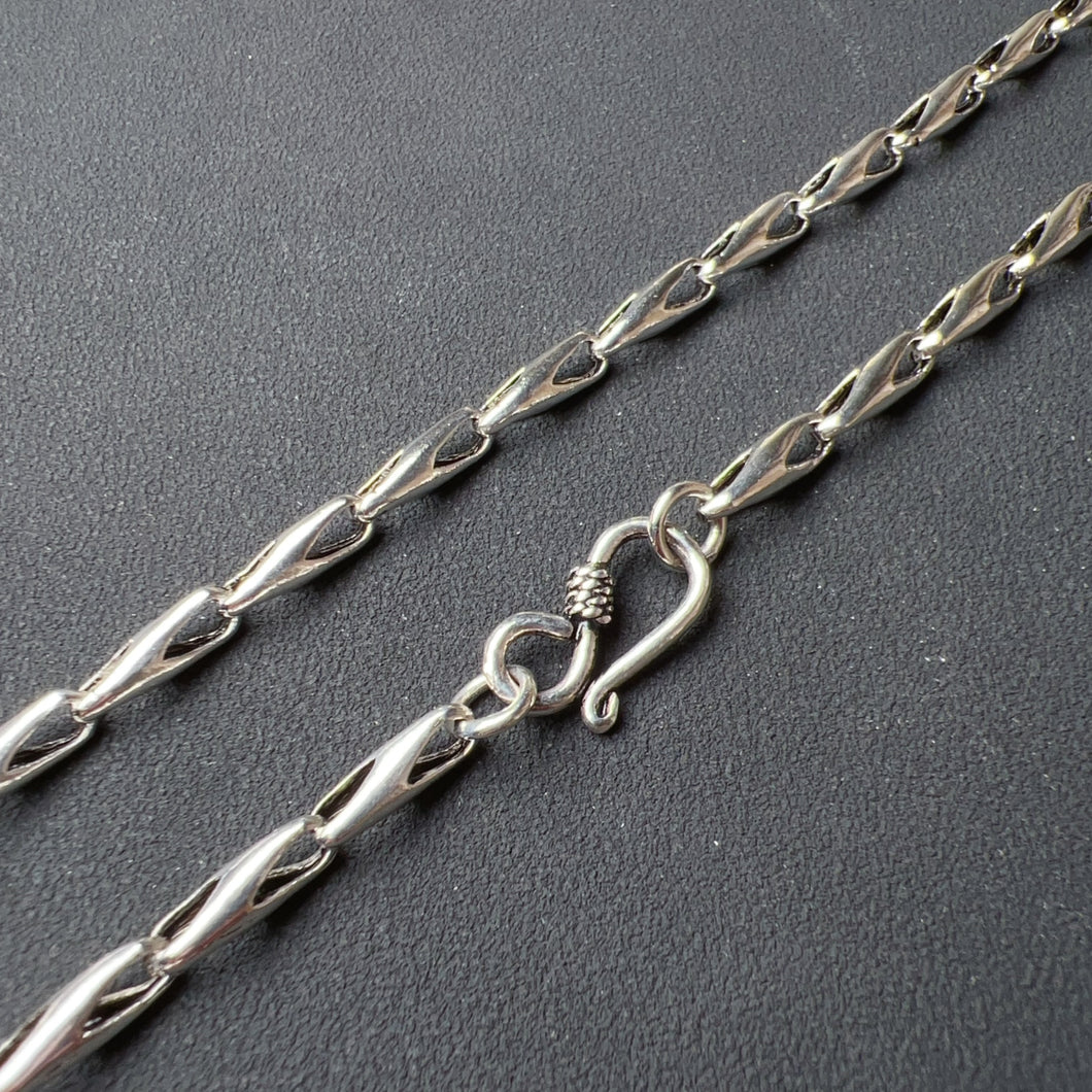 Men's Women's Fashion Jewelry - 925 Sterling Silver Necklace 20.8G