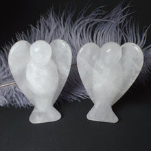 Load image into Gallery viewer, 3-inch Natural Clear Quartz Angel Spiritual Altar Setting Healing Stone Decor
