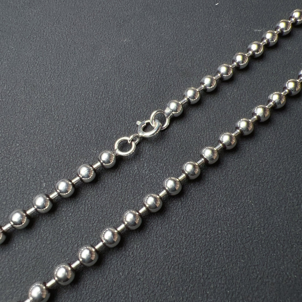 Men's Women's Fashion Jewelry - 925 Sterling Silver Necklace 24.1G