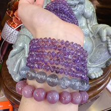 Load image into Gallery viewer, Freeformed Natural Amethyst Rondelle Bead Strands DIY Jewelry Findings Supplies
