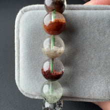 Load image into Gallery viewer, 10.6mm Four Seasons Phantom Quartz Elastic Bracelet in Cornucopia Formation | Handmade Reiki Healing Crystal Jewelry
