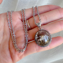 Load image into Gallery viewer, One &amp; Only Assorted Phantom Quartz with Silver Rutile Inclusion Pendant Necklace | Handmade Natural Throat Chakra Healing Jewelry
