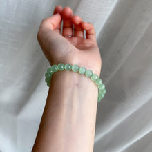 Load image into Gallery viewer, Natural Top-grade Beautiful Green Stone Bracelet 7.5mm Beads | Natural Afghanistan Green Jade Heart Chakra Healing Gemstone
