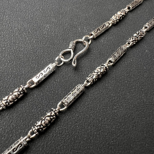 Men Women Fashion Jewelry - 925 Sterling Silver Vintage Necklace 17.1g