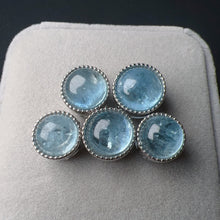 Load image into Gallery viewer, Handmade Natural Aquamarine Crystal Pandora&#39;s Box Charm with 925 Sterling Silver
