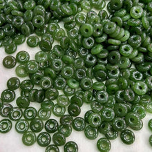 Load image into Gallery viewer, Natural Best Quality Nephrite Jade Amulet Donut Charms Pendants for DIY Jewelry Project
