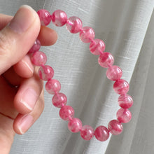 Load image into Gallery viewer, High-quality 9.3mm Natural Flower Rhodonite Bracelet | High-Quality Healing Stone | Heart Chakra High-quality 9.3mm Natural Flower Rhodonite Bracelet | Heart Chakra Healing Stone Jewelry

