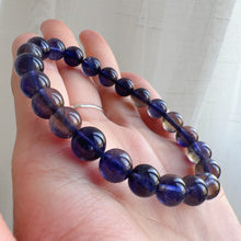 Load image into Gallery viewer, 8mm High-quality Rare 3-Color Iolite Elastic Bracelet | Weight Loss Pain Relief Healing Stone
