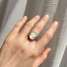 Load image into Gallery viewer, Rare Natural Sparkling White Phantom Quartz Ring Handmade with 925 Sterling Silver
