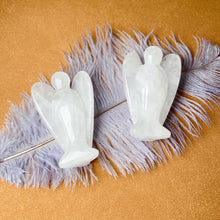 Load image into Gallery viewer, 3-inch Natural Clear Quartz Angel Spiritual Altar Setting Healing Stone Decor
