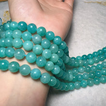 Load image into Gallery viewer, Best Quality in Strands 8mm Natural Old Mine Amazonite Round Bead Strands for DIY Jewelry Project DS
